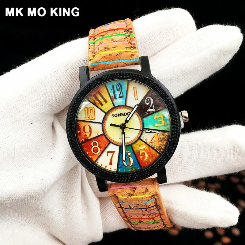 Модные парные часы простые мужские/женские креативные с деревянным лицевым