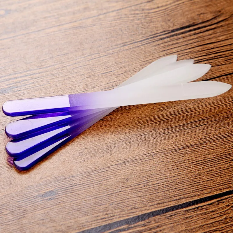 4 шт. стеклянные пилки для ногтей TKGOES|glass nail file|crystal glass filenail file |