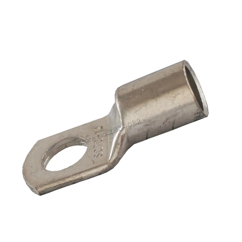 20 штук SC M8 M12 6mm2 10mm2 16mm2 25mm2 35mm2 50mm2 с отверстием для болта, из луженой меди кабельные наконечники Батарея терминалы