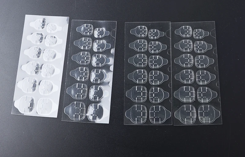 20 листов/Lot двойной ЖК-дисплея Стикеры клей Пластик прозрачные дышащие лента