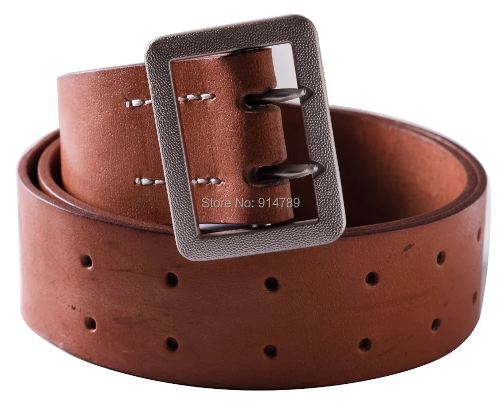 Немецкий офицер Второй мировой войны коричневый пояс с двумя зажимами размер S 30