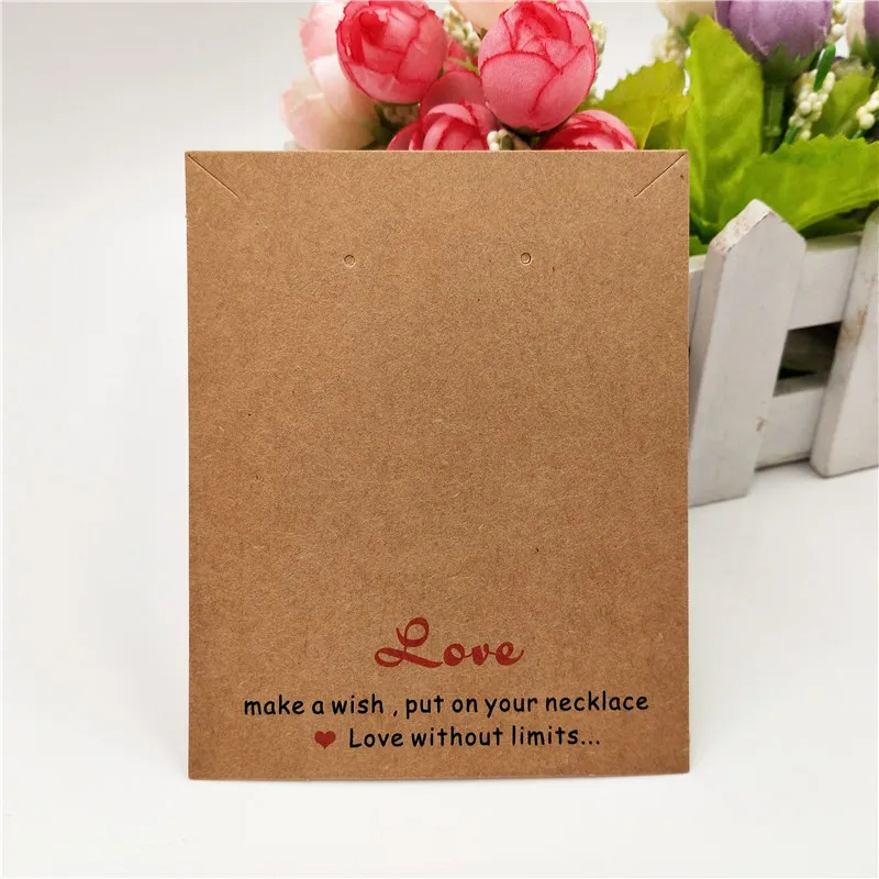 100 шт. Разноцветные бумажные ожерелья и серьги ювелирные изделия дисплей карты