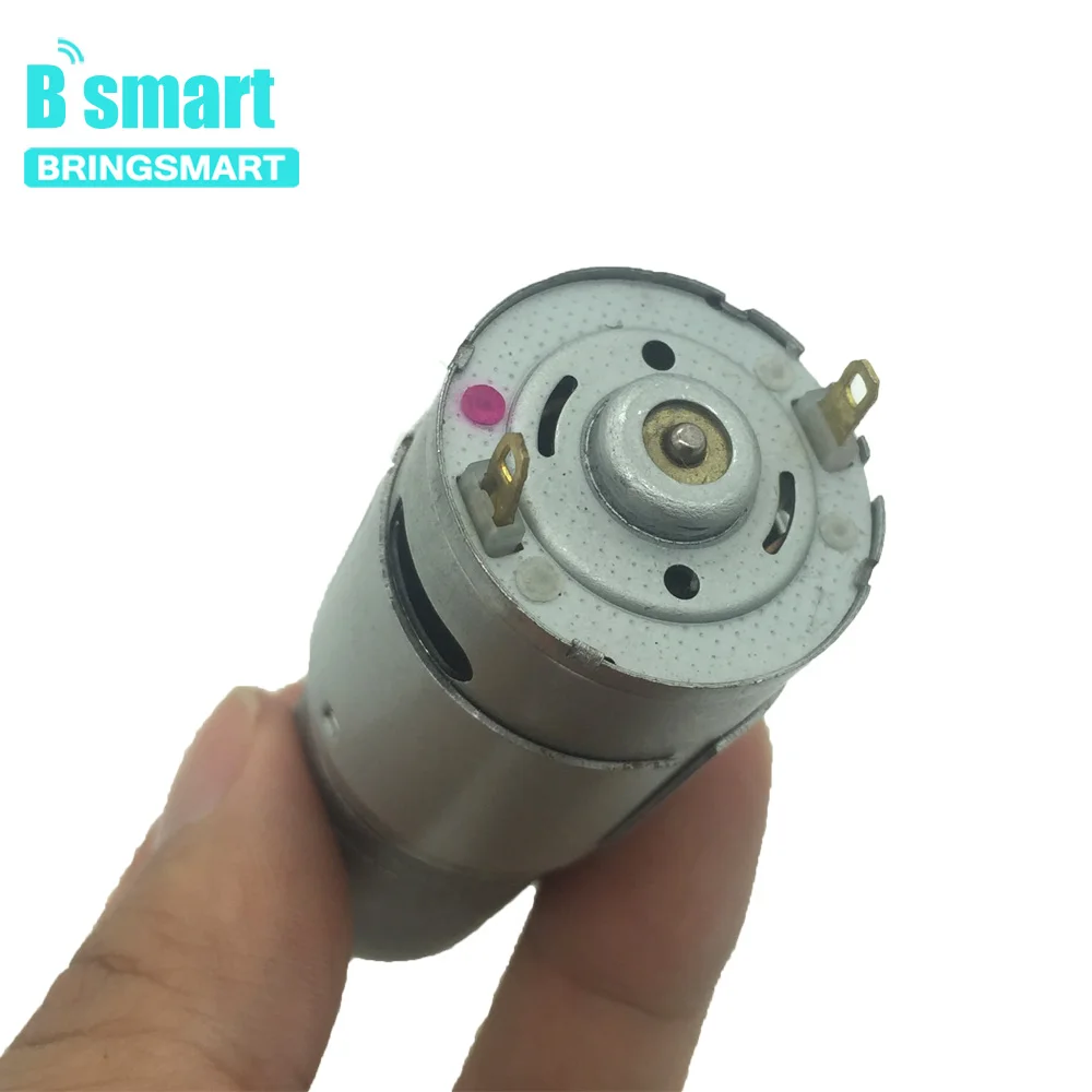 Bringsmart JGA25-385 24 вольтным и Скорость Управление Шестерни постоянного тока с металлической Шестерни коробка 15-1727rpm Высокий крутящий момент 30 кг способен выдержать обратный D вал для "сделай сам"