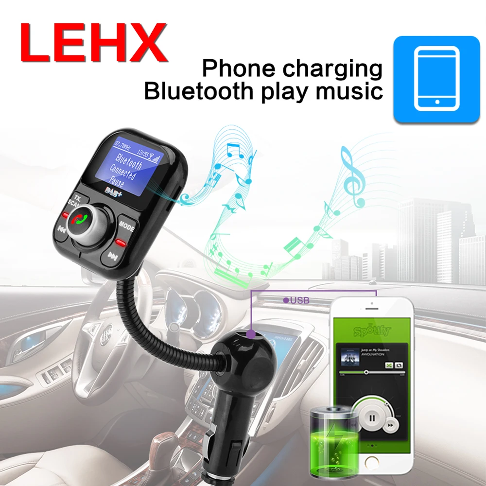 Lehx Car DAB цифровое радио в автомобиле с fm передатчиком ЖК дисплей Bluetooth Handsfree Kit