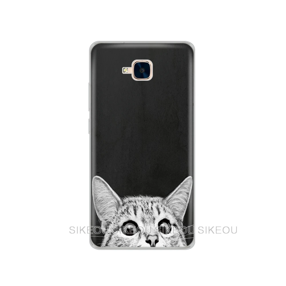 52163 Чехол для huawei Honor 5C, силиконовый чехол, русская версия, задняя крышка для huawei Honor 5C, без отверстия для отпечатков пальцев, черный астронавт - Цвет: 52163