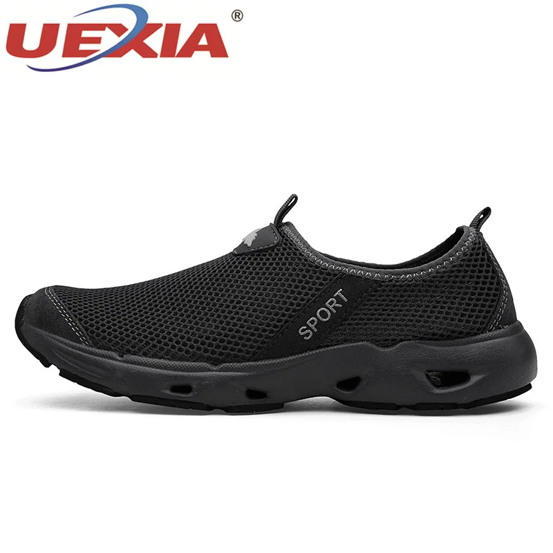 UEXIA Мужская обувь кроссовки с дышащей сеткой Tenis Masculino Туфли без каблуков свет Вес