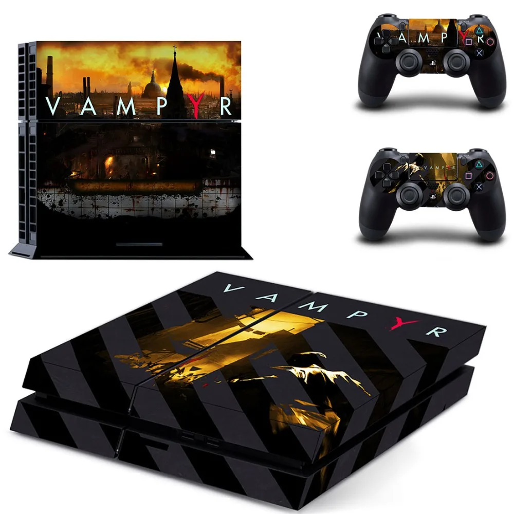 PS4 наклейка на всю кожу лицевые панели Vampyr для консоли и контроллера Sony playstation