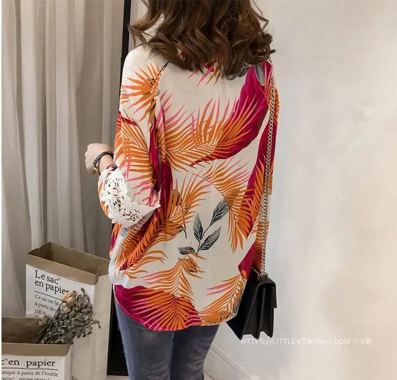 2018 Новинка весна лето женская блузка рубашка модная Повседневная женские