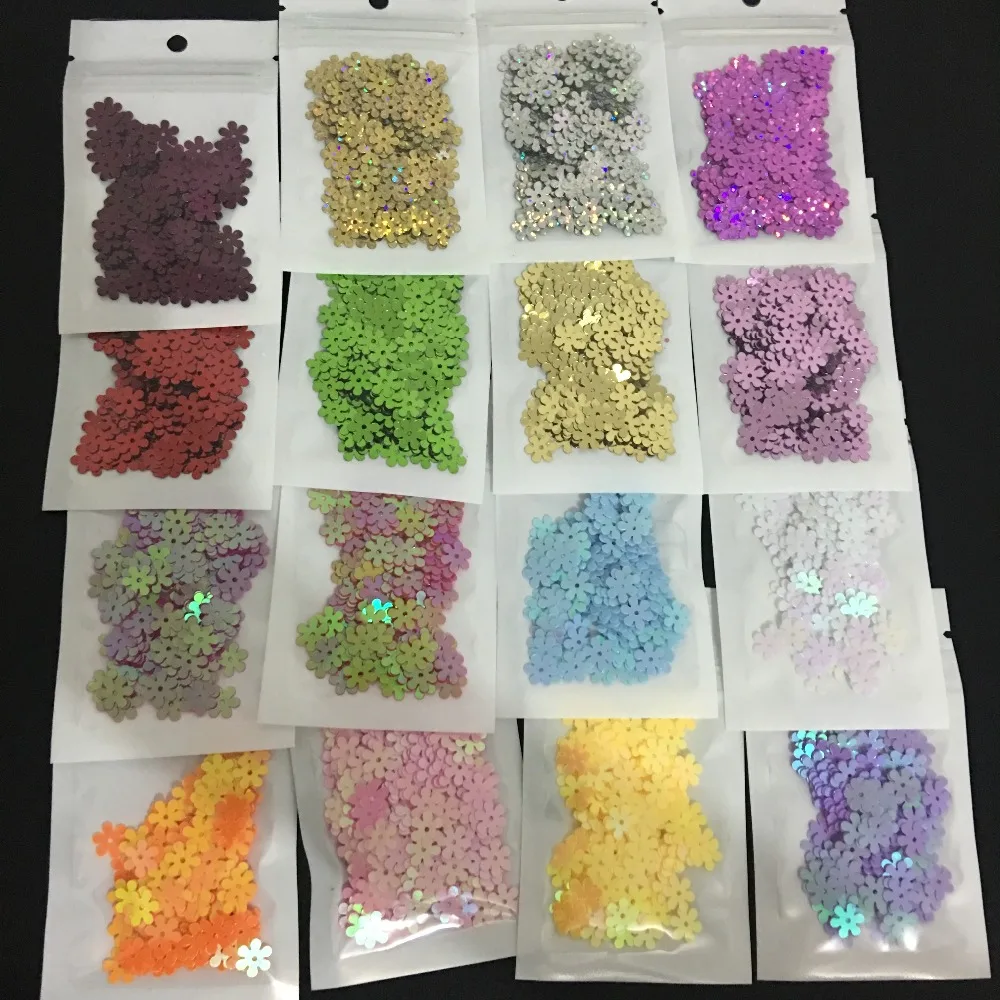 Новинка блестки для ногтевого дизайна плоская Цветочная Сумочка обуви диаметром