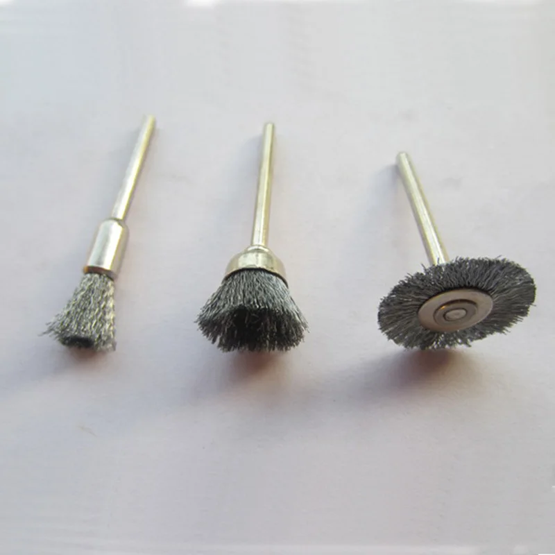 90 шт. Мини Ротари из нержавеющей стали набор кистей для проволоки маленький