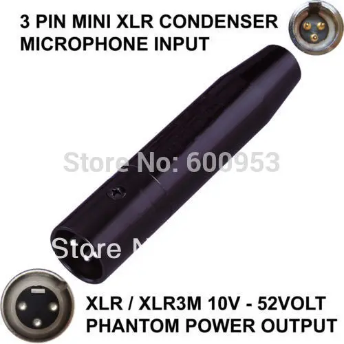 TA3F 3 контактный конденсаторный микрофон MINI XLR MALE для / Штекерный адаптер