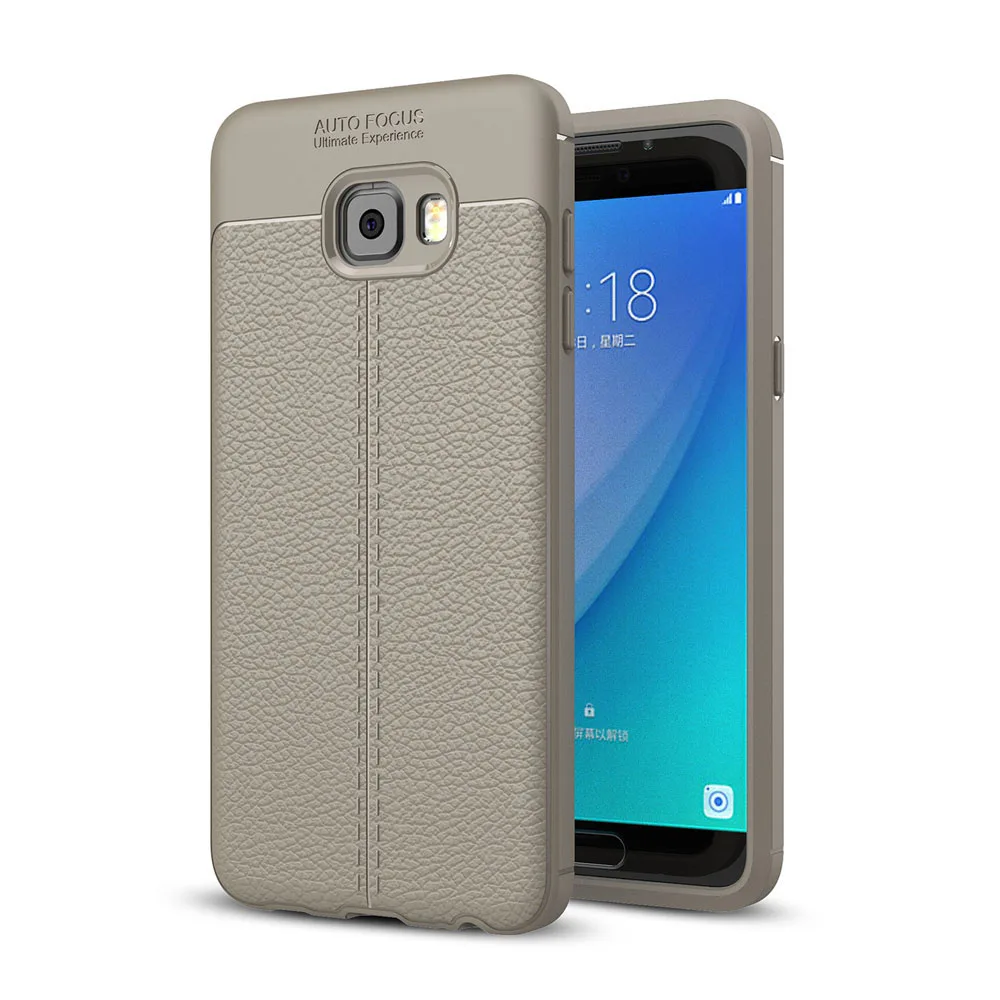 5.2For samsung Galaxy C5 Pro Чехол для samsung Galaxy C5 C7 C9 Pro Двойной SM C5018 C5010 C7018 C7010Z C9008 C9000 Coque чехол - Цвет: Gray