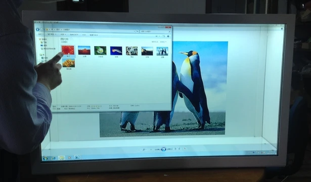 TFT HD HDMI LCD сенсорный экран прозрачный рекламный дисплей коробка с ПК Встроенный|lcd