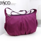 Повседневная нейлоновая пляжная сумка-хобо, вместительные сумки через плечо для женщин, модель 2017 года, женская сумка-мессенджер через плечо