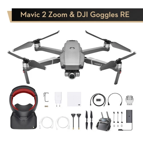 Zoom and Goggles DJI Mavic Pro 2 зум Долли зум Камера Дрон 48MP 2X оптический зум гиперлапс RC Вертолет FPV Квадрокоптер - Цвет: Zoom and Goggles