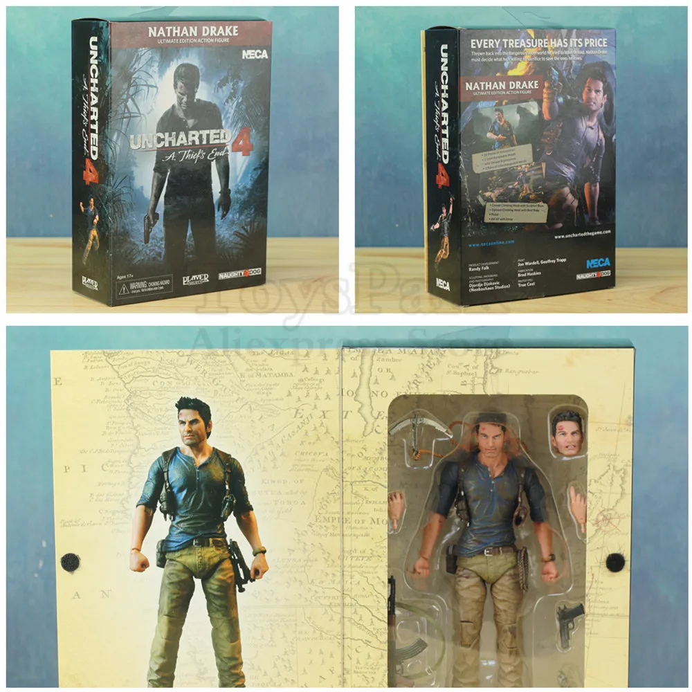 Uncharted 4 вор конец Ultimate Натан Дрейк 7 &quotЭкшн фигурки куклы игрушки Ко NECA видео игры