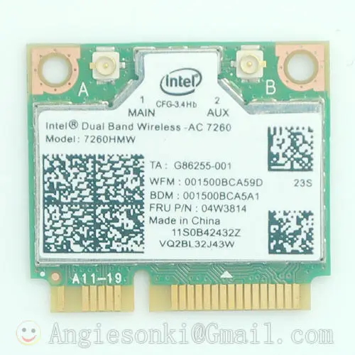 Двухдиапазонная карта 7260HMW 867M WiFi + BT 4 0 Wlan Intel 7260 AC для Lenovo Thinkpad S440 S540 E440 E540 K4350 K4250 B5400
