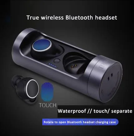 TWS гарнитура беспроводная Bluetooth наушники с зарядным гнездом|Наушники и гарнитуры|
