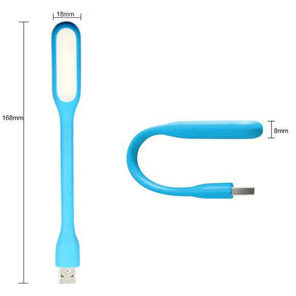 Мини USB гибкий светодиодный светильник книги 5V 1,2 W Яркость Лампы для чтения Портативный легкий Поддержка для компьютера Мощность аккумуляторов ноутбуков