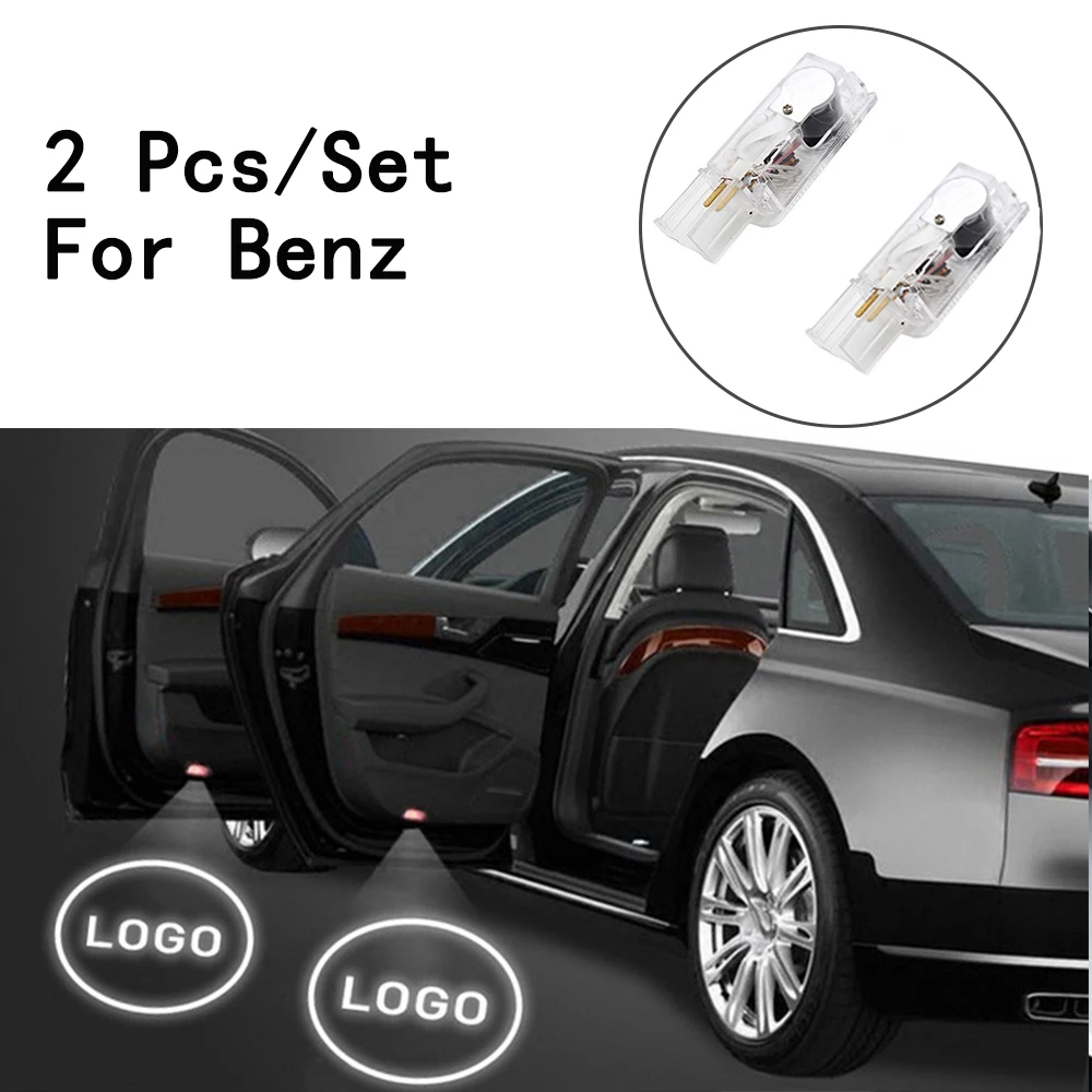 Только для Benz W164/W215/AMG/ R300/R320/R400/R500/ML500 Светодиодный прожектор с логотипом 2