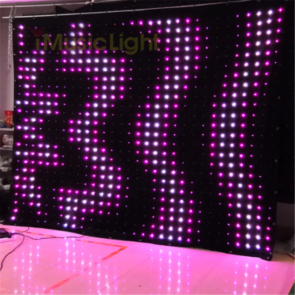 Новая светодиодная завеса для зрелищных мероприятий P10 2,5 M X 3M PC/DMX контроллер сценический гибкий пиксельный экран DJ освещение фон