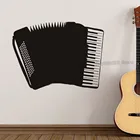 Виниловые наклейки на стену гармошка для гостиной, черные наклейки на музыкальный инструмент YY459