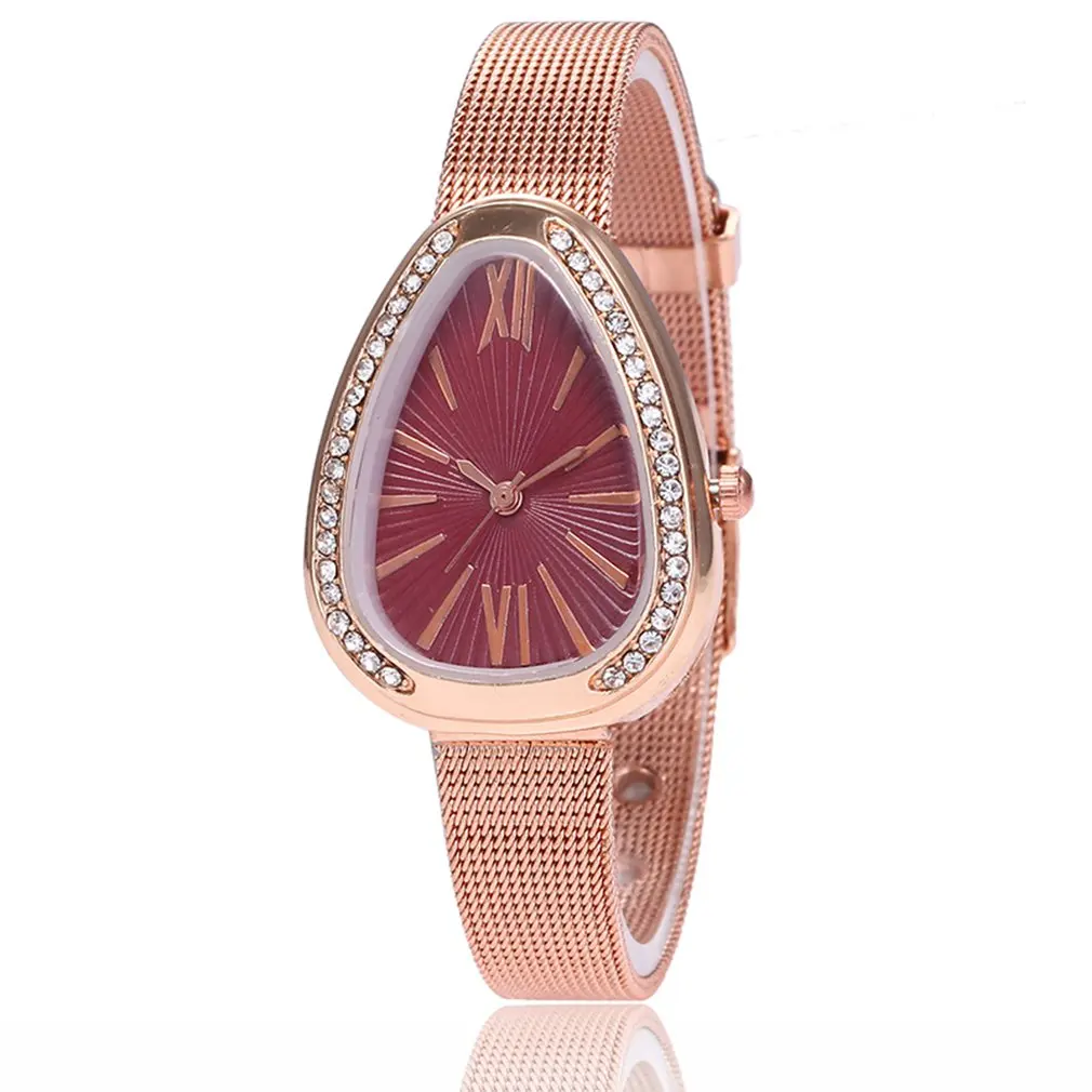 Модные часы с серпантиновым сетчатым ремешком модные ретро-ностальгические