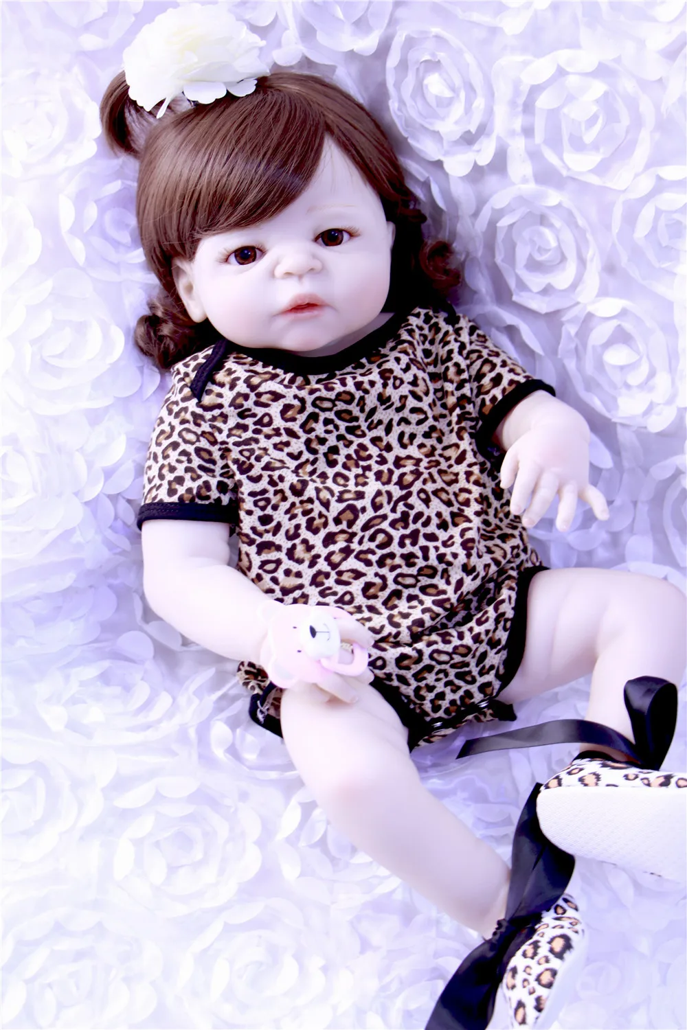 

Вьющиеся волосы reborn girl настоящие силиконовые детские куклы 23 "57 см reborn bebe alive куклы игрушки для детей Подарок brinquedo menina