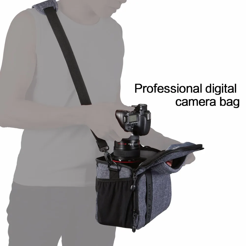 K & F концепция Камера чехол Сумка Сумочка + дождевик для Canon Nikon sony всех DSLR 2 цвета