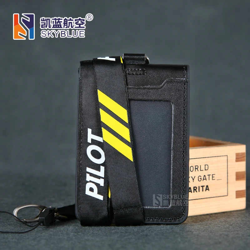 Ремешок для пилота/копилота с держателем карт и ID двухслойный чехол из