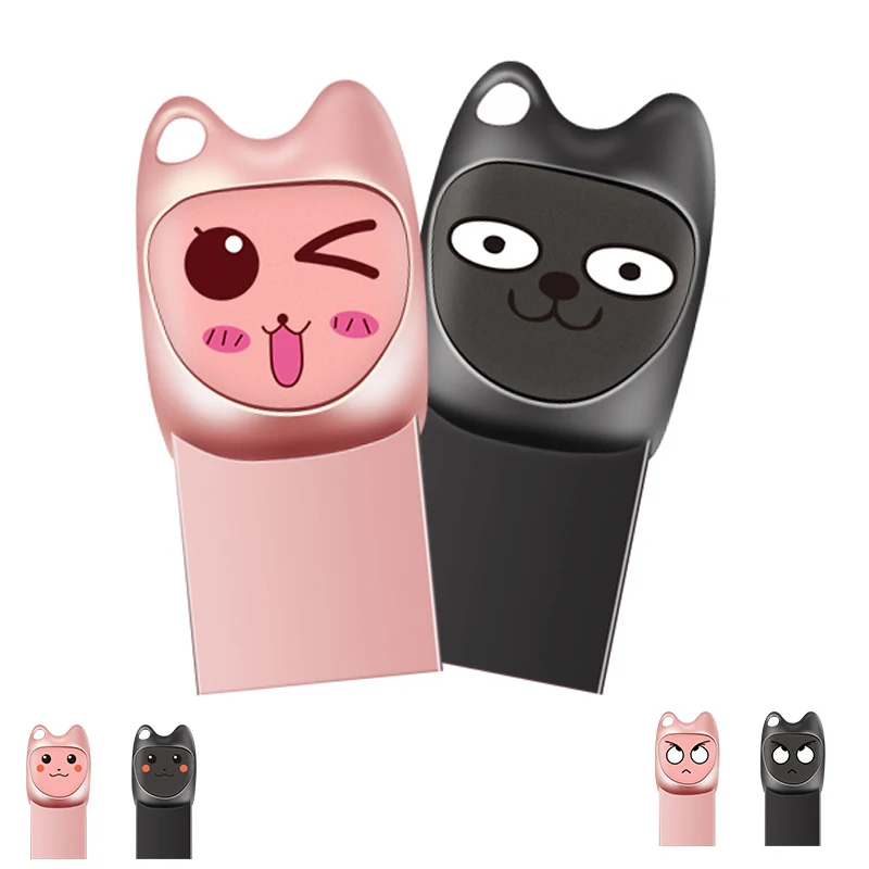 Милые Мультяшные USB флеш накопители 64 ГБ флешка персонализированный 32 16 8