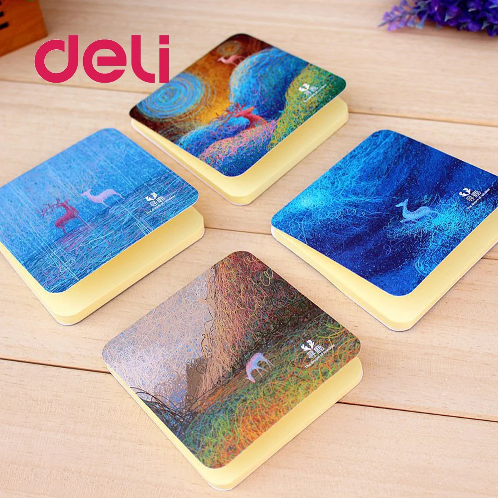 Deli 1 шт. креативная мини бумага для заметок 50 страниц липкие DIY студенческие