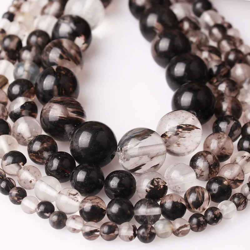 CAMDOE DANLEN Black Watermelon Artificial Crystal Round Loose Beads 4 6 8 10 12 MM Fit Diy For Jewelry Making Accessory | Украшения и