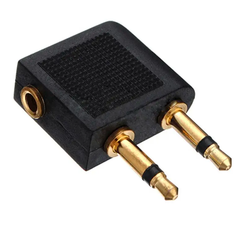 2 pcs Airline Airplane Earphone Headphone Headset Jack Audio Adapter 3.5mm | Электроника