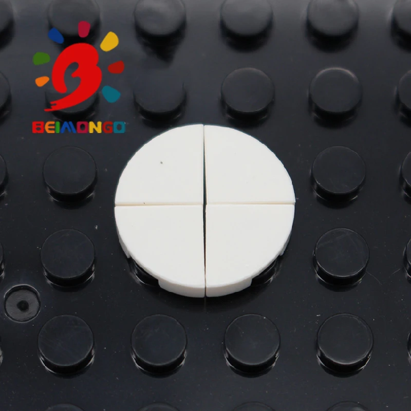 Бесплатная доставка! BEIMONGO строительные блоки плоская плитка 1x1 круглая четверть