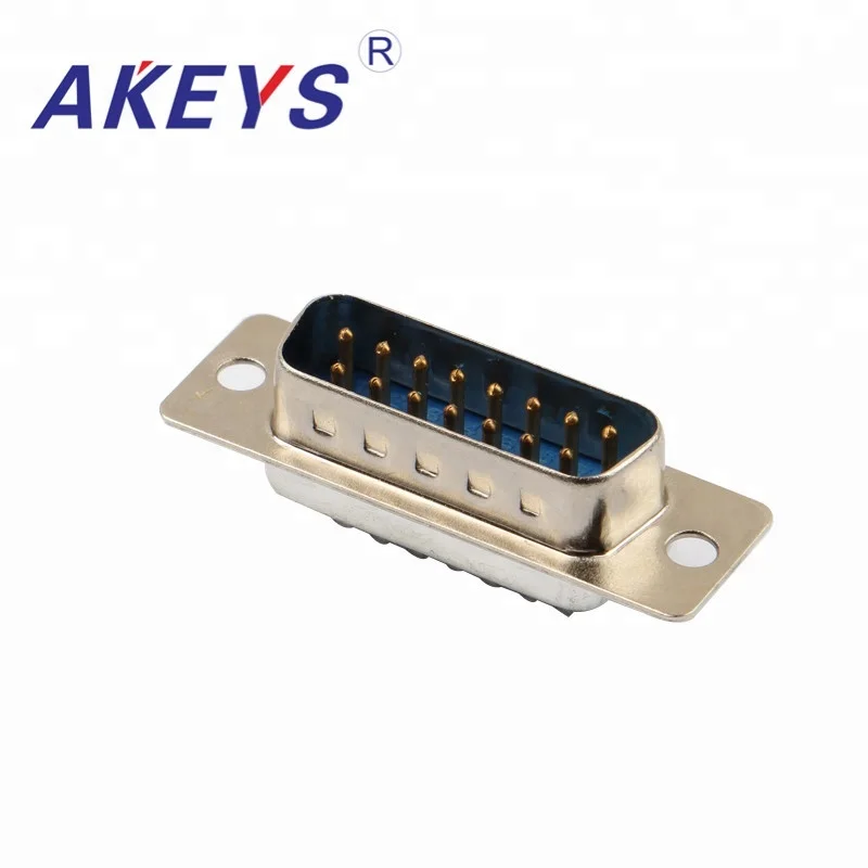 5 шт. VGA интерфейс DB15 Pin синий сердечник двухрядный мужской адаптер Интерфейс |