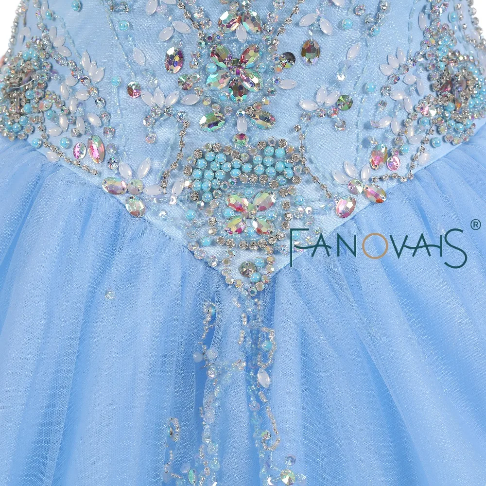&quotГолубой Тюль Quinceanera Платья vestido de debutantes e 15 anos barato Vestido Festa бальное платье пром