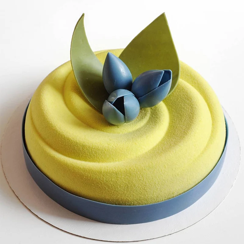 1 шт. круглая в форме закрученного вихря силиконовая форма DIY помадка для десерта