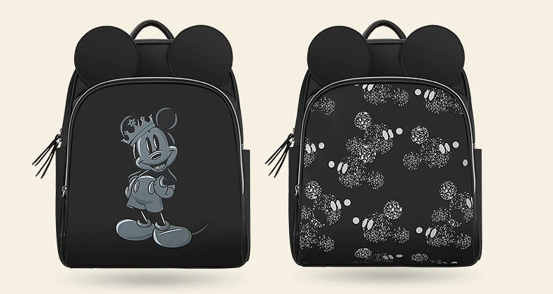 Disney PU кожаная сумка для беременных материнская сумка для подгузников Большая вместительная Детская сумка рюкзак для путешествий дизайн кормящих подгузников Сумка для ухода за ребенком