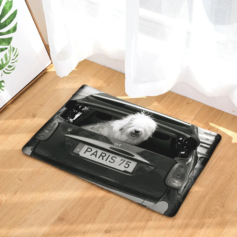 CAMMITEVER черный белый собака кухня комфорт ковер античная напольная стойка коврик