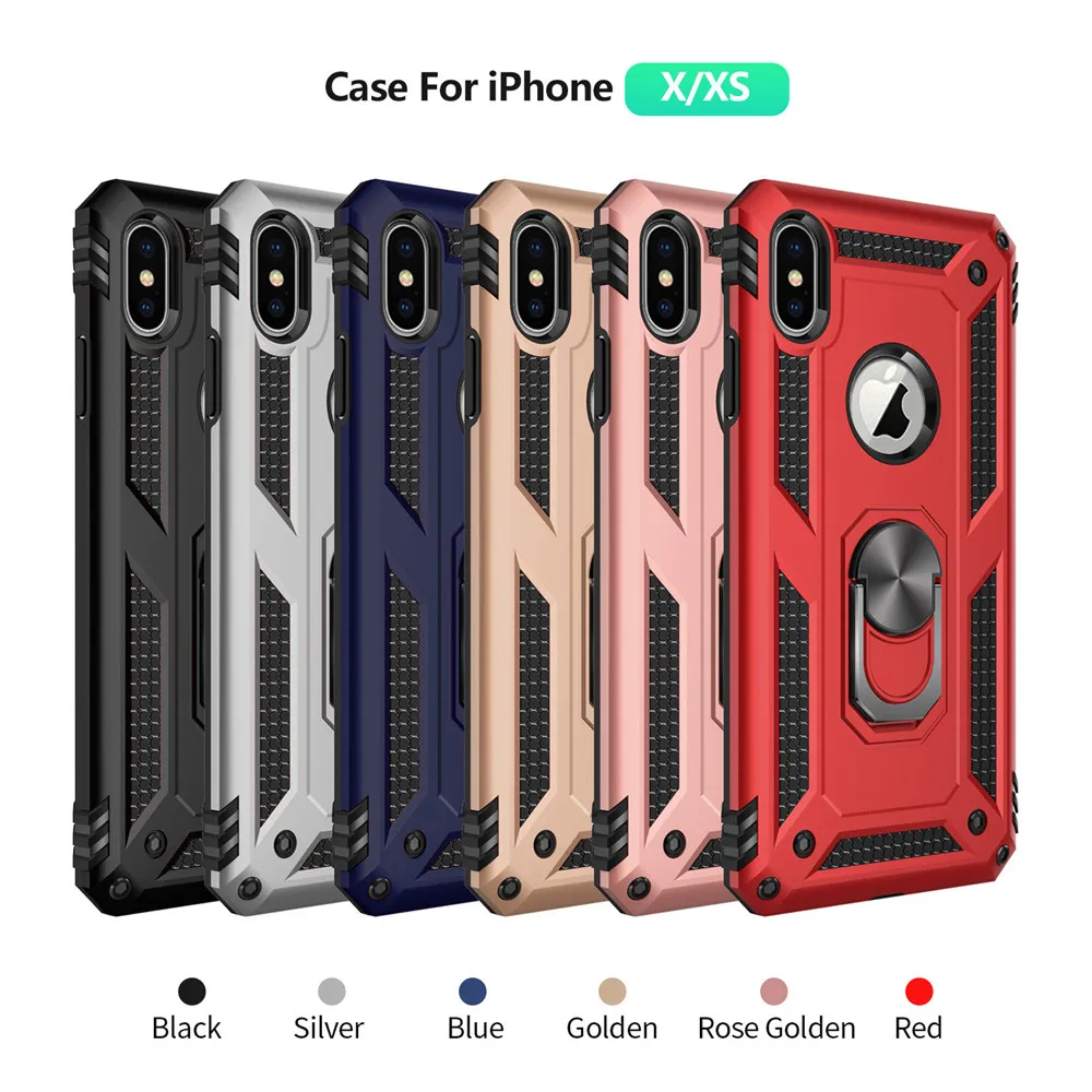 Магнитный держатель кольца Подставка для iPhone X XS Max XR 10 7 Чехол Броня чехол 6s 8 Plus MAX +