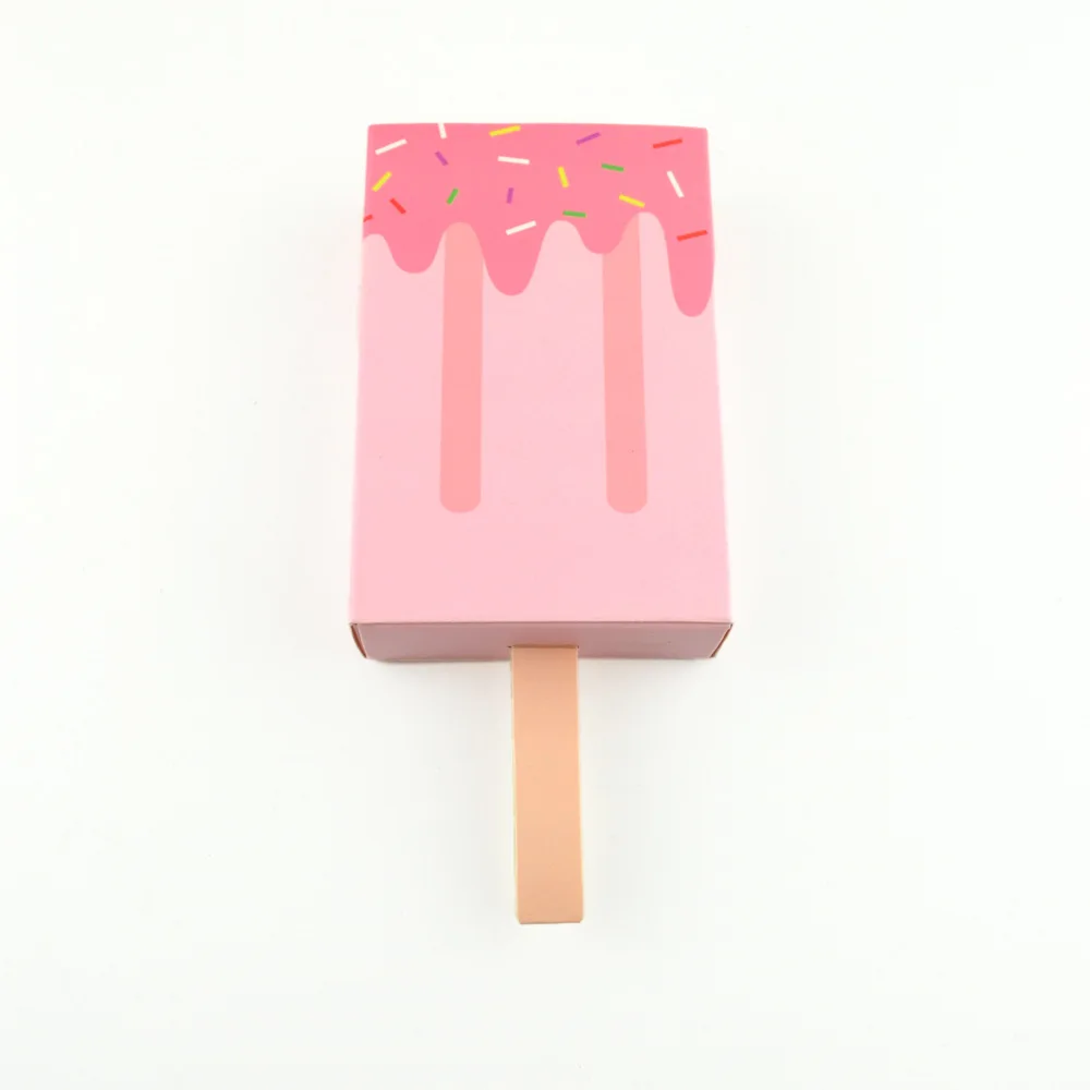 2 шт. подарочные коробки для конфет в форме мороженого детская вечеринка коробка