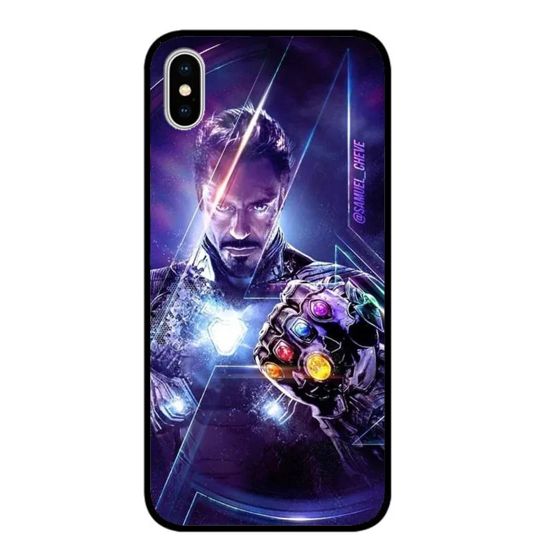 TPU Модный чехол для телефона «Железный человек», чехол для iPhone 11 XS Max XR X 7 6s 8 Plus, 5S чехол etui - Цвет: TPU