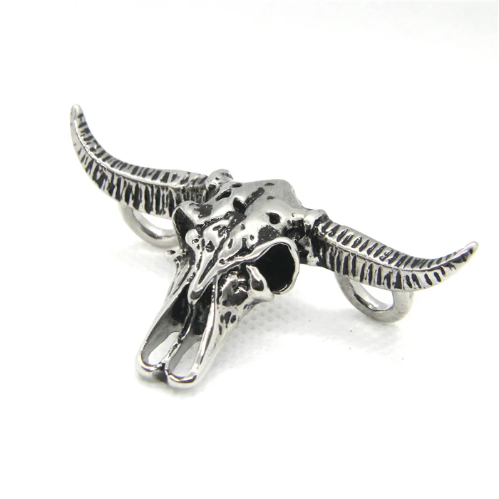 2019 Bull Head Pendant 316L Stainless Steel Fashion Cool Big Horn Skull | Украшения и аксессуары