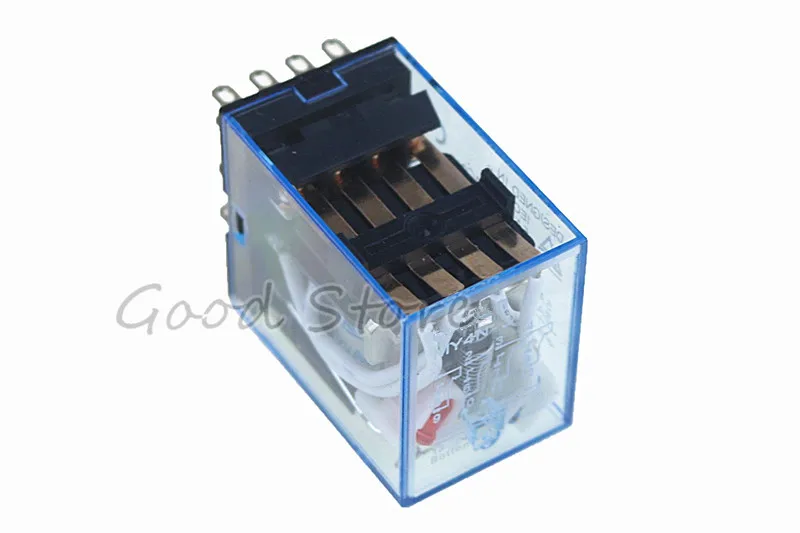 1 шт. MY4NJ электронные микро-мини электромагнитное реле 5A 14PIN катушки 4 DPDT AC/DC 220 В зеленый светодио дный индикатор реле