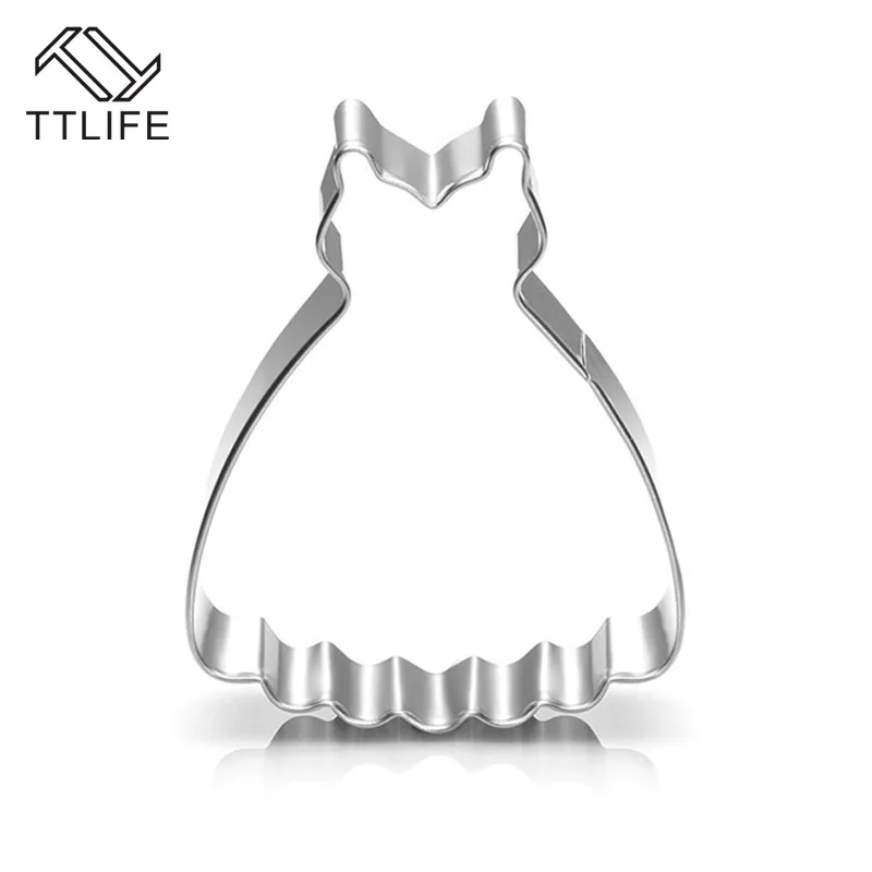 TTLIFE платье юбка тканевые формочки для печенья из нержавеющей стали выпечки