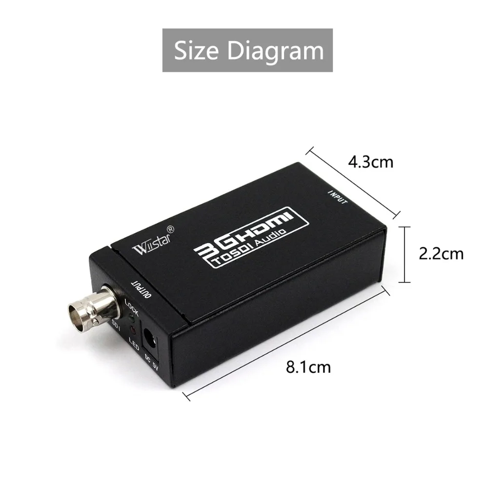 Конвертер выходов Wiistar HDMI в SDI поддержка 720P и 1080P (HDMI SDI)|Кабели HDMI| |