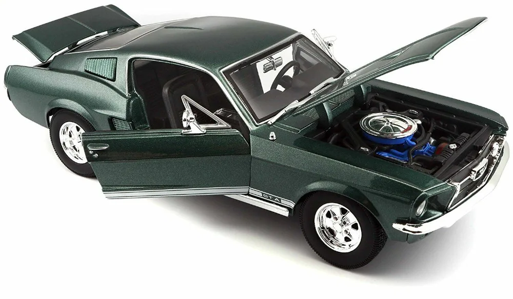 Модель гоночного автомобиля Maisto 1:18 1967 Ford Mustang GTA Fastback игрушка в коробке|Наземный
