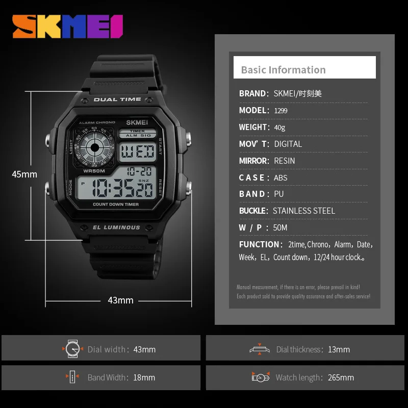 

SKMEI Sports Watch Men Outdoor Countdown Chronograph Digital Watches Fashion Waterproof Mens Wristwatches Relogio Masculino Xfcs