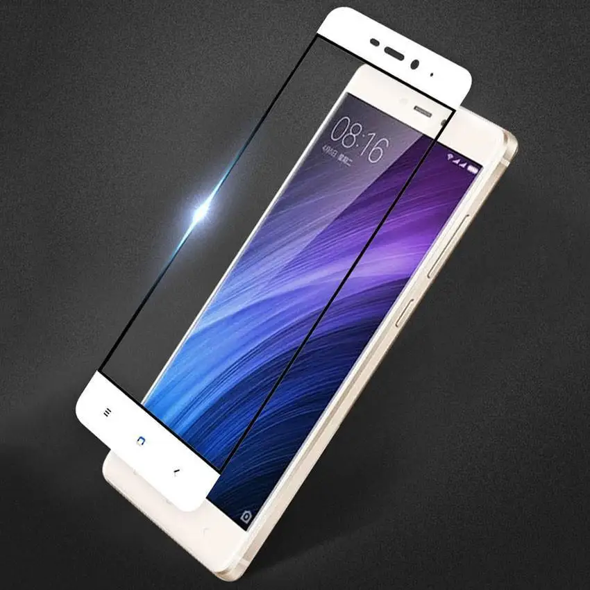 Закаленное стекло с полным покрытием для Xiaomi Redmi 4 Pro 32 Гб защита экрана закаленное